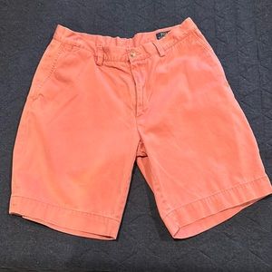Salmon polo by ralph lauren dress shorts, 9 in inseam, size 32. Great condition